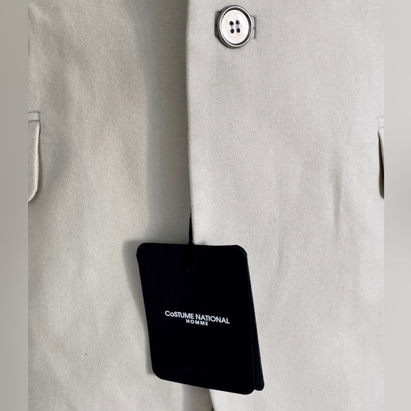 Costume National Cream Suede Tuxedo tux - Picture 8 of 14